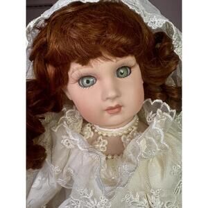 seymour mann porcelain bride doll connoisseur collection wedding doll